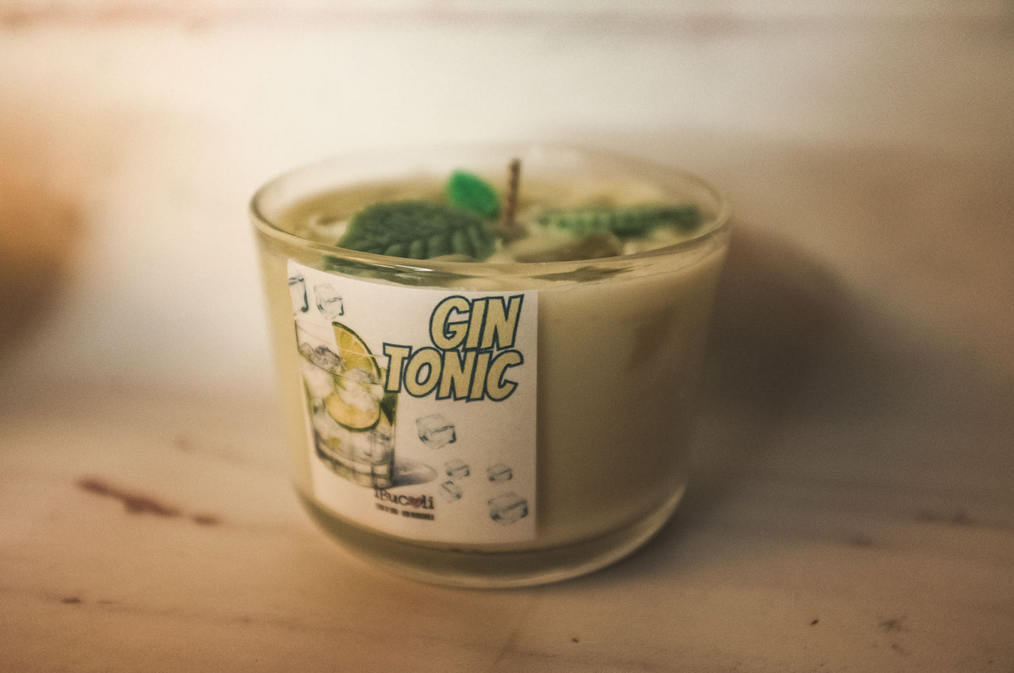 Candela in bicchiere”cocktail” vedi varianti 250g