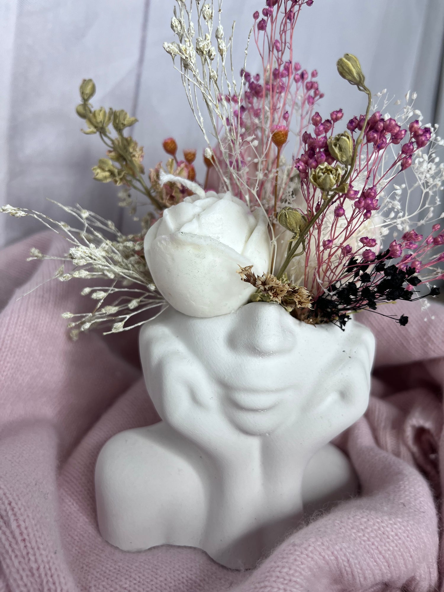 Composizioni resina+fiori+cera