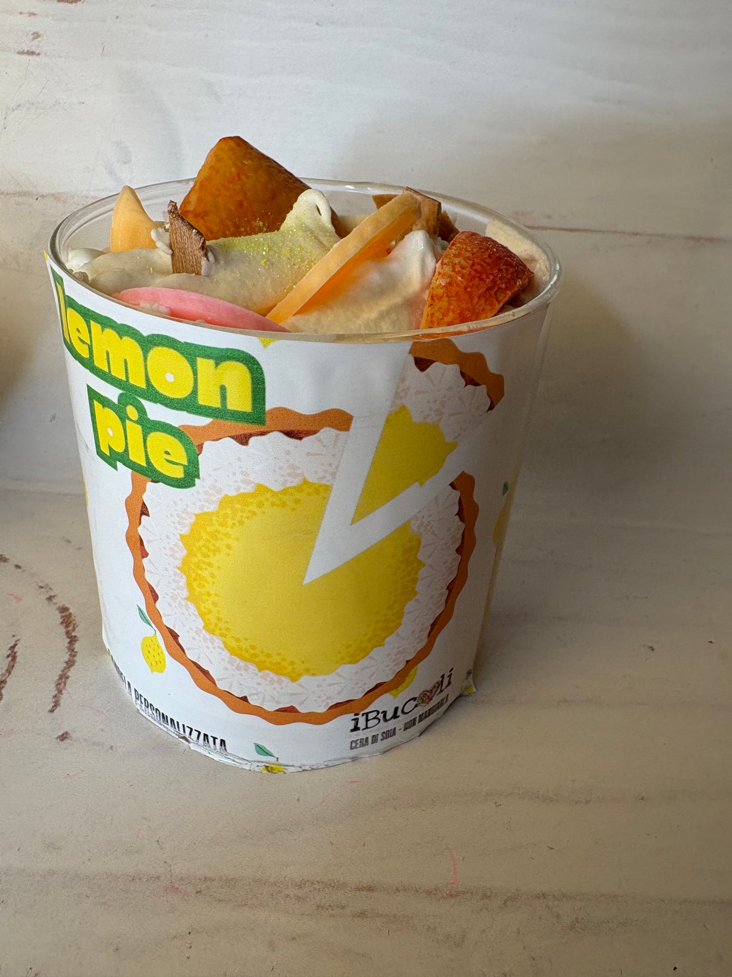 Candela grande in vaso di vetro-550-630g