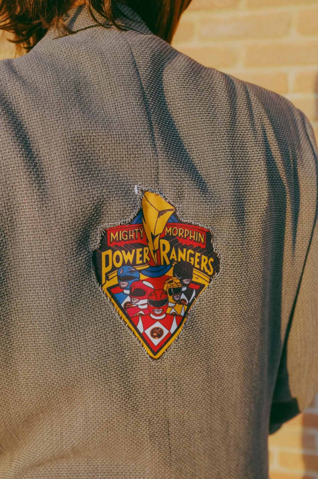 Upcycling-Giacca con inserti nostalgici (pac man e power rangers)