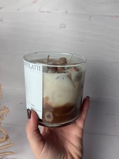 Candela grande in vaso di vetro-550g