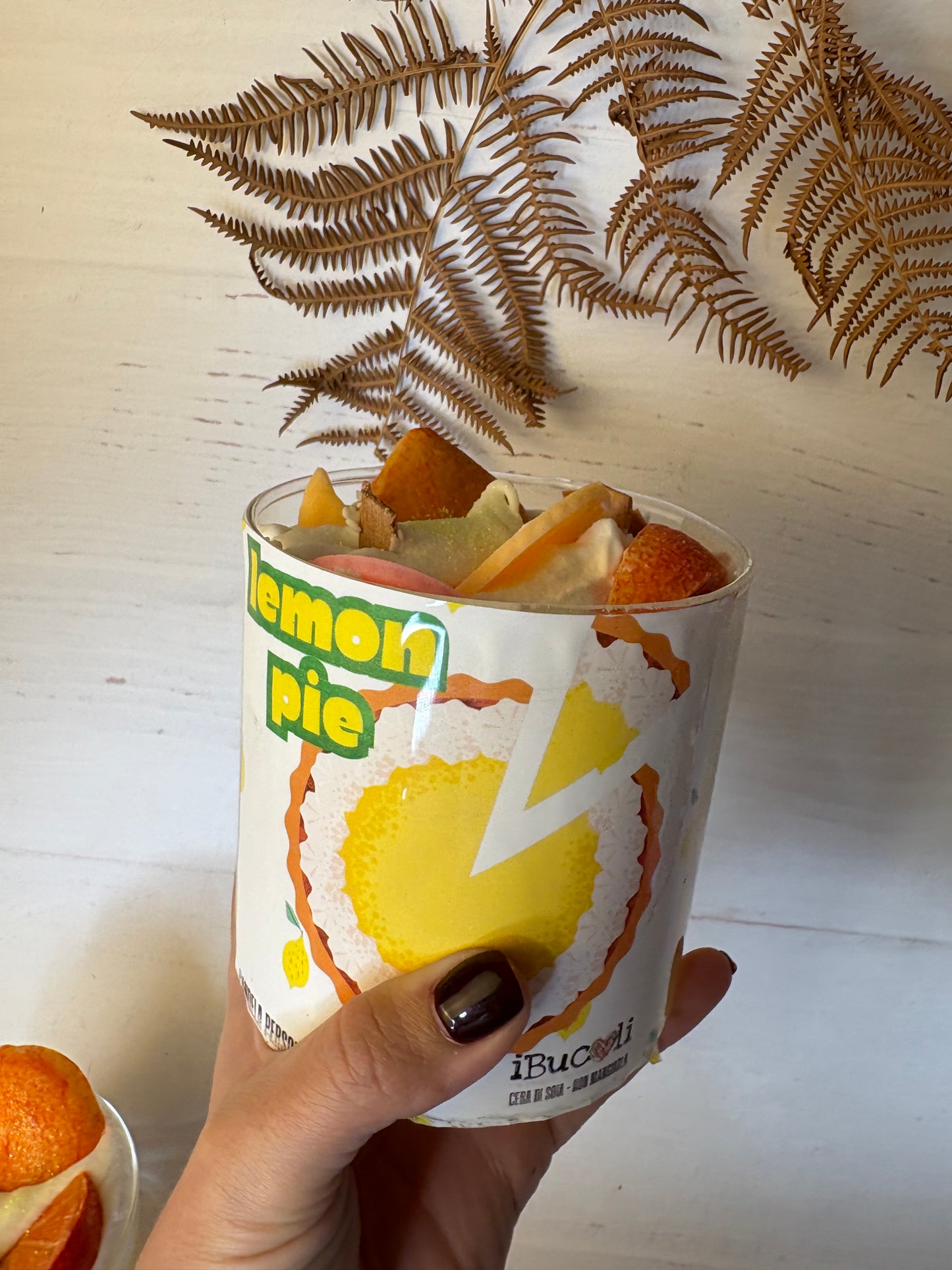 Candela grande in vaso di vetro-550-630g