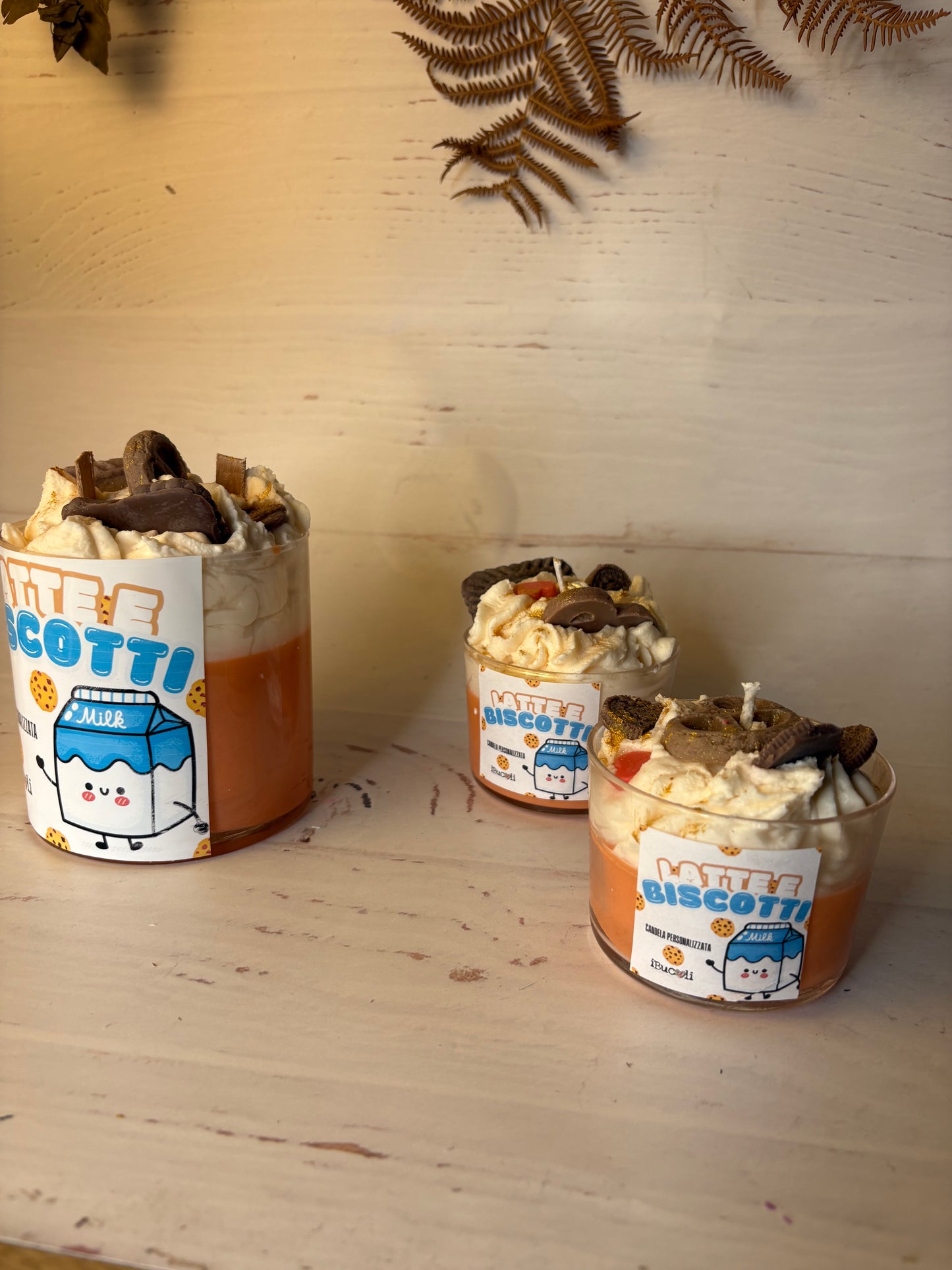 Candela grande in vaso di vetro-550-630g