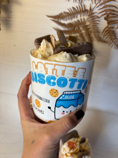 Candela grande in vaso di vetro-550-630g