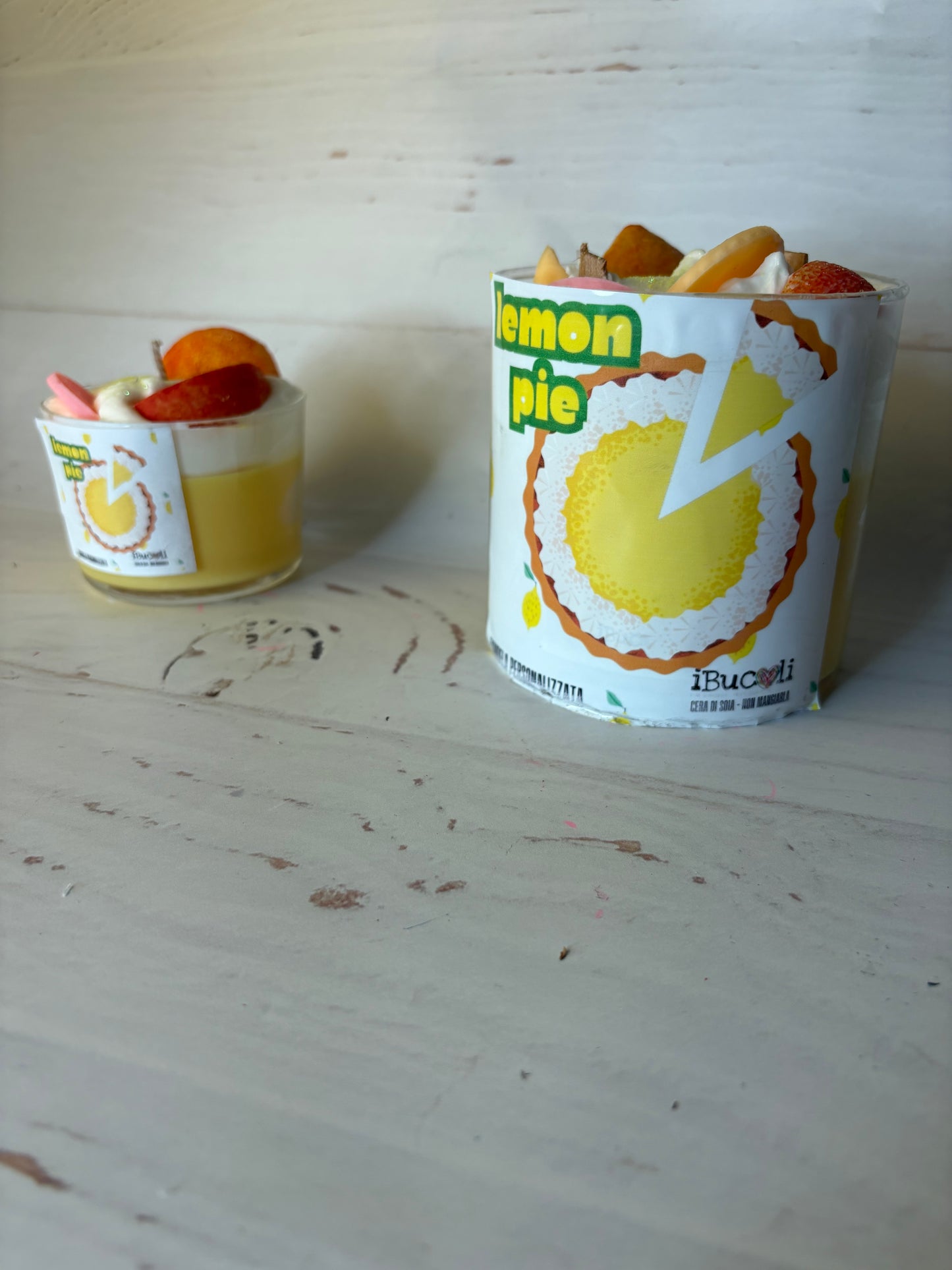 Candela grande in vaso di vetro-550-630g