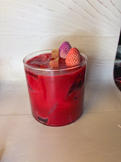 Candela grande in vaso di vetro-550g