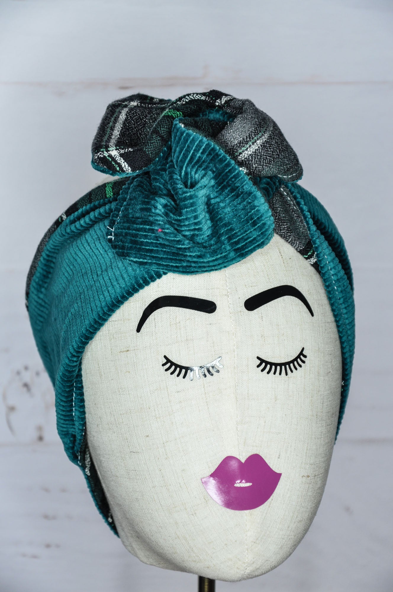 turbanti modellabili per capelli-double face